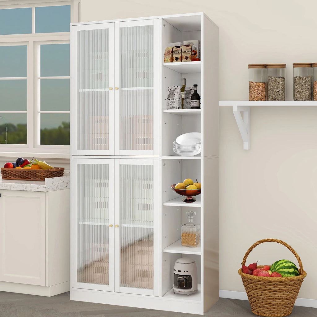 White Kitchen Storage Cabinet U143