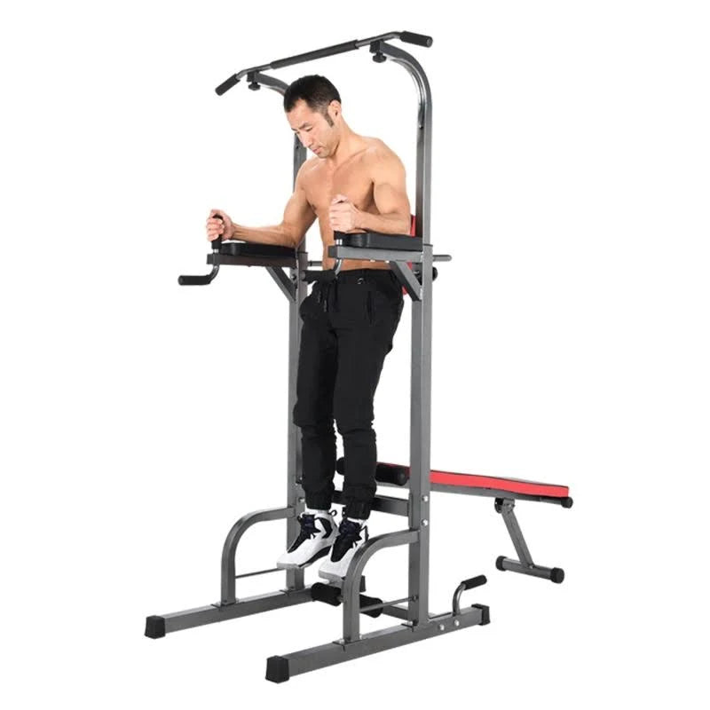 Power Tower with Push Up, Pull Up, and Dip Stations P1284
