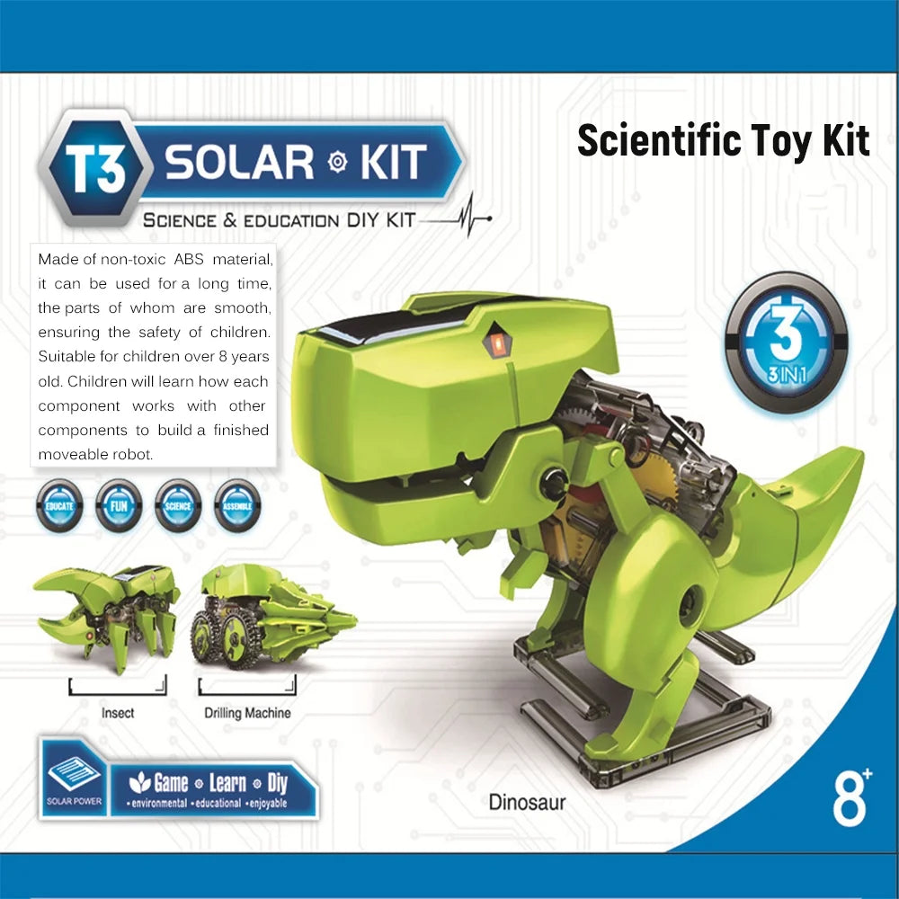 3 In 1 Solar Robot Diy Science Toy Set G56641