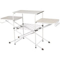 Camp Kitchen Cooking Stand with Three Table Tops J780192
