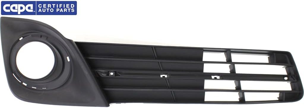 Fog Light Cover for Toyota Camry 2012 2013 2014 Passenger Side Textured with Fog Light Hole Pack of 2 I591756
