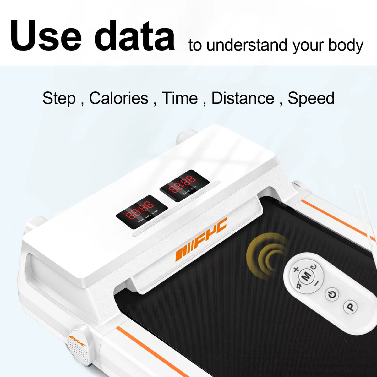 2.5HP Slim Electric Treadmill with LED Display J175