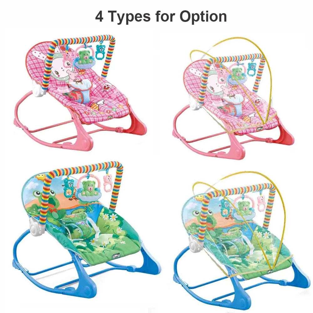 Portable Bouncer Infant Seat Rocking Chair with Hanging Bed Net W18081