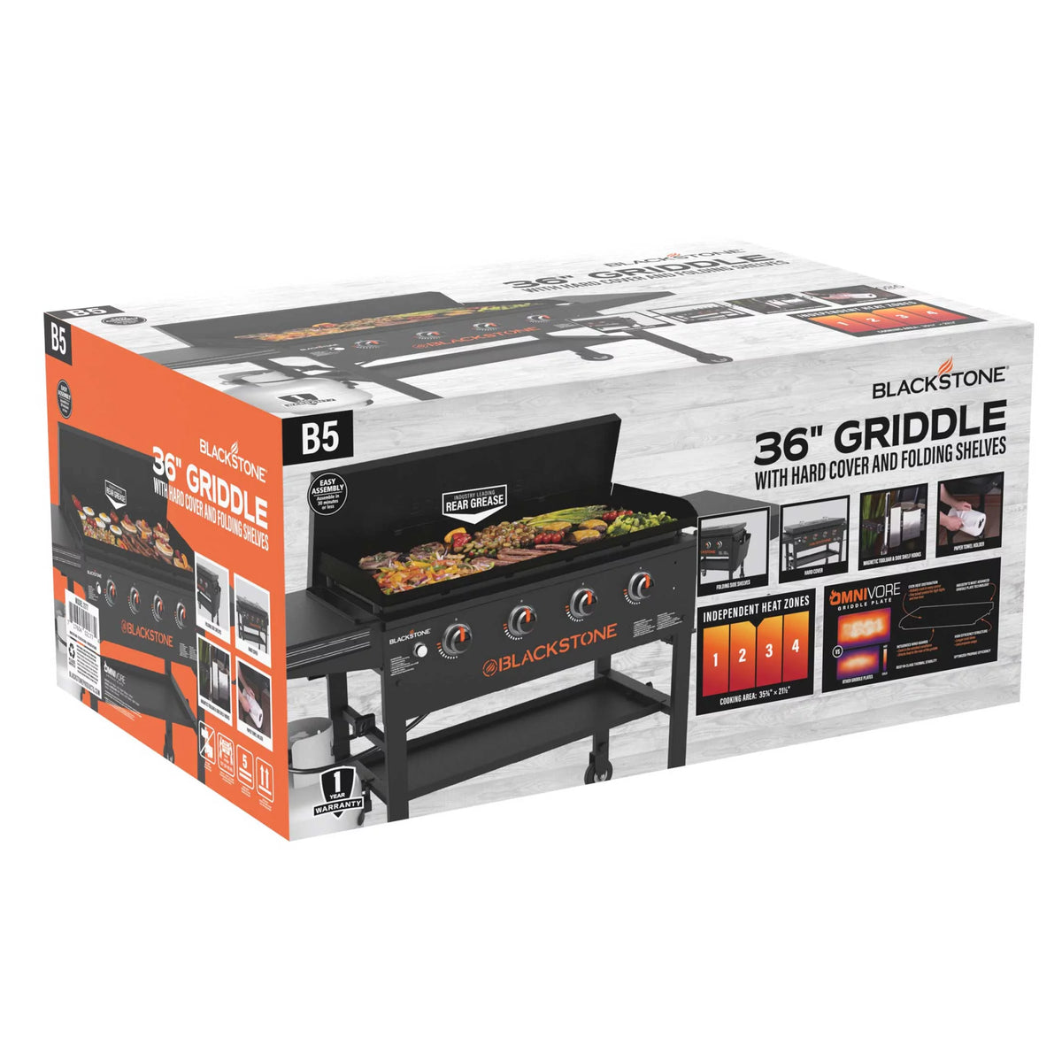 4-Burner Propane Griddle with Hard Cover R584