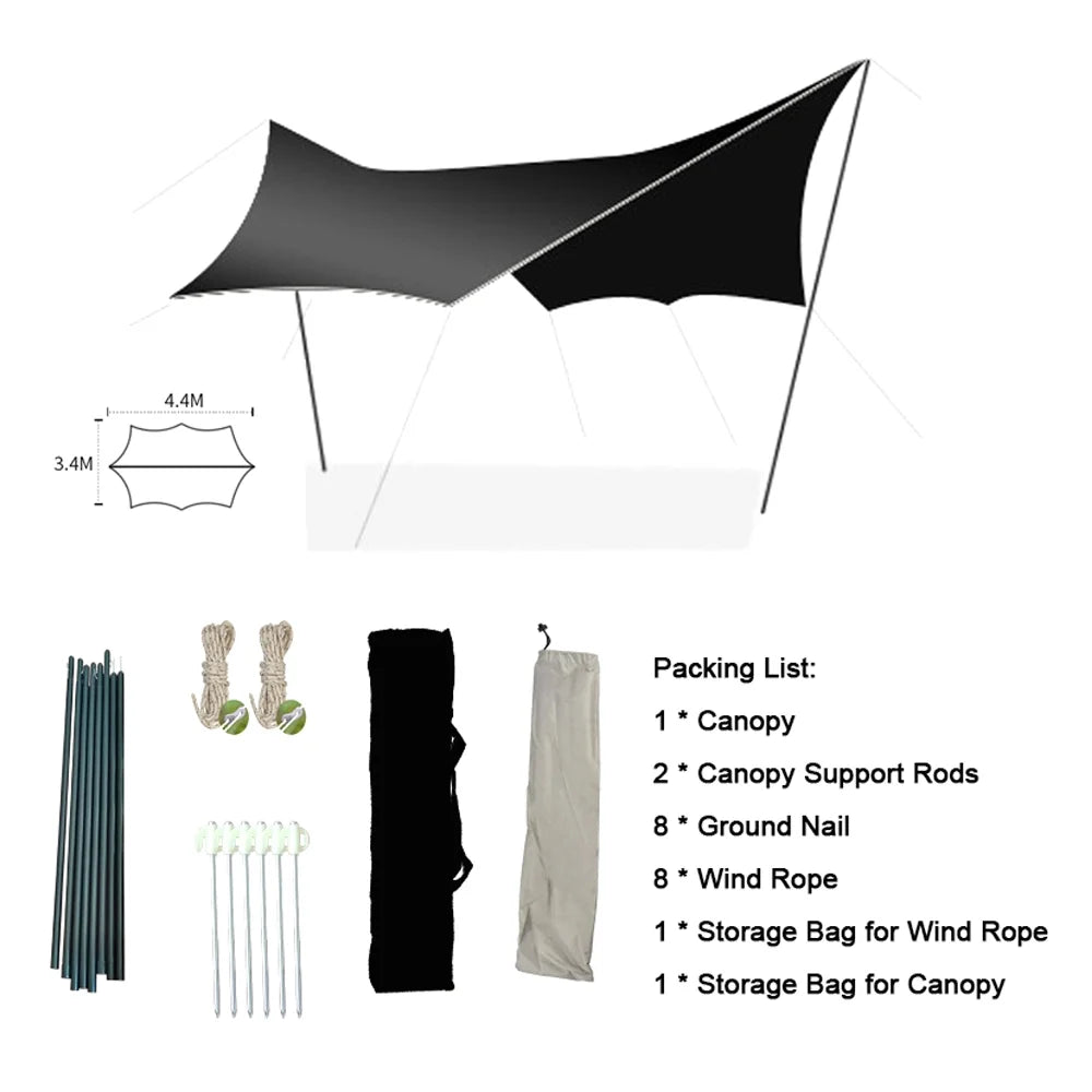 Waterproof Butterfly Type Tent Canopy Oxford Cloth V72148