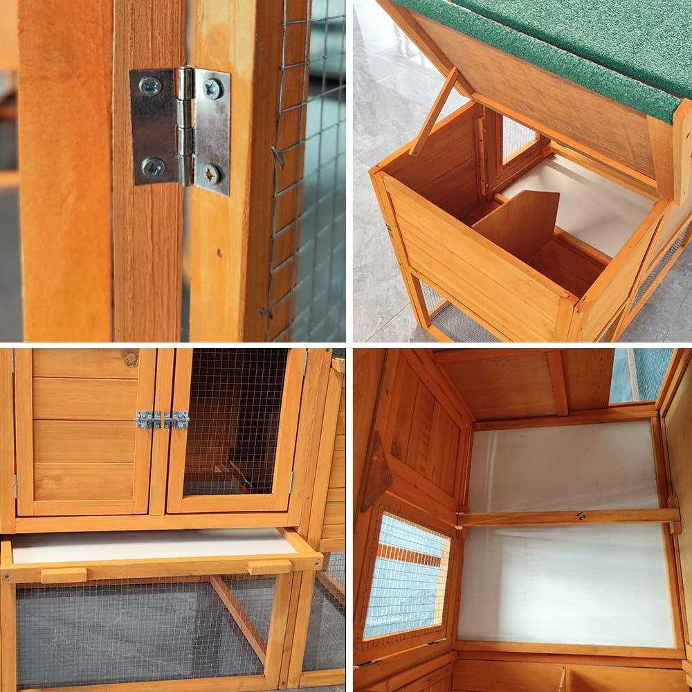Chicken Coop with Nest Box and Removable Tray C98530