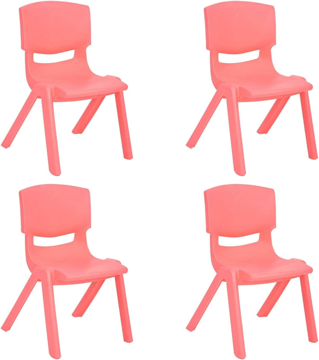 Lime Green 4 Pack Stackable Plastic Kids Learning Chairs X3121