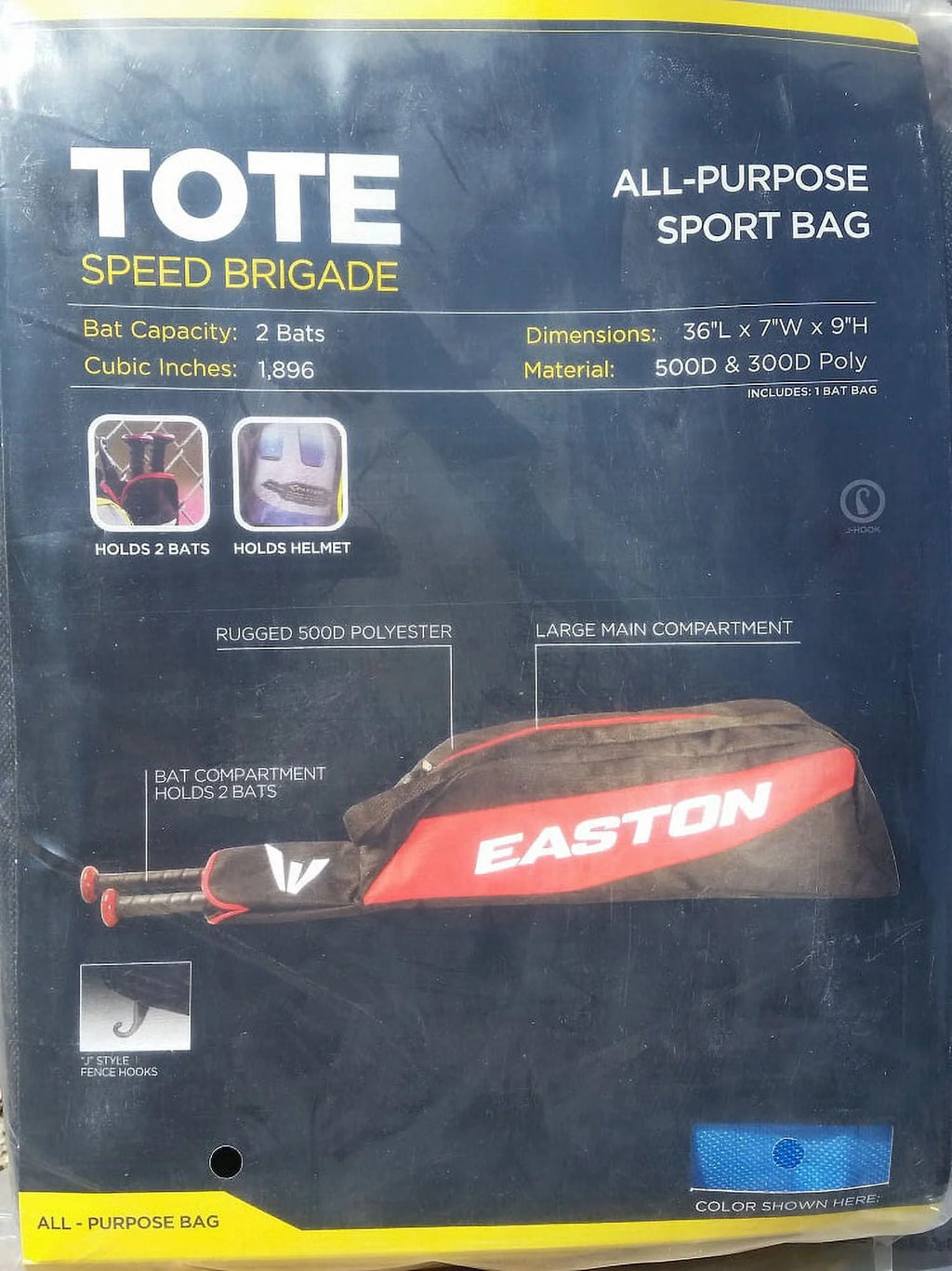 Black Baseball Tote Bag N5297