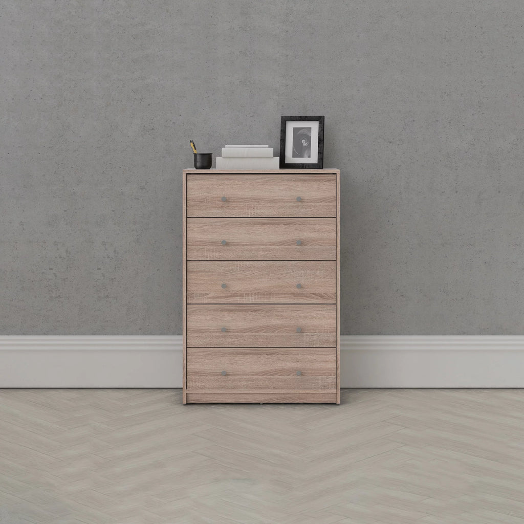 5 Drawer Chest Grey O44566