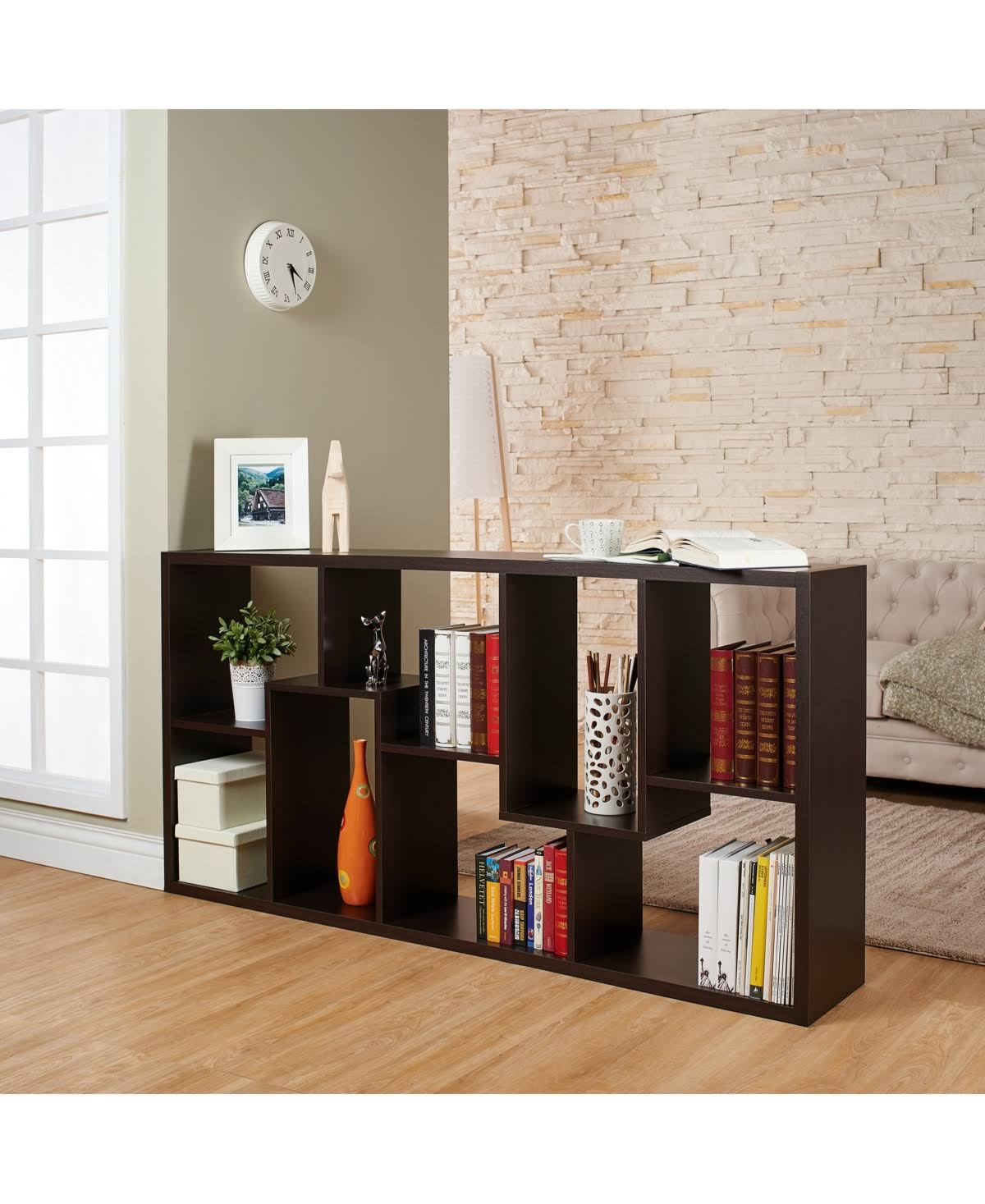 Brown Open Bookcase Y81519