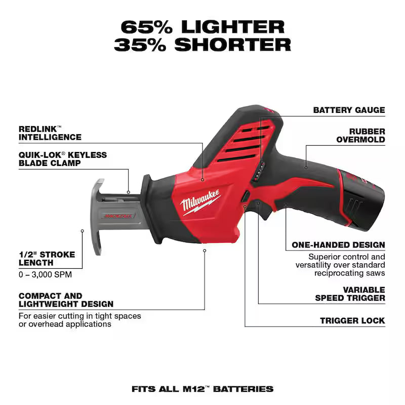 12V Lithium-Ion Cordless Drill Driver/Impact Driver Combo Kit with Reciprocating Saw K475