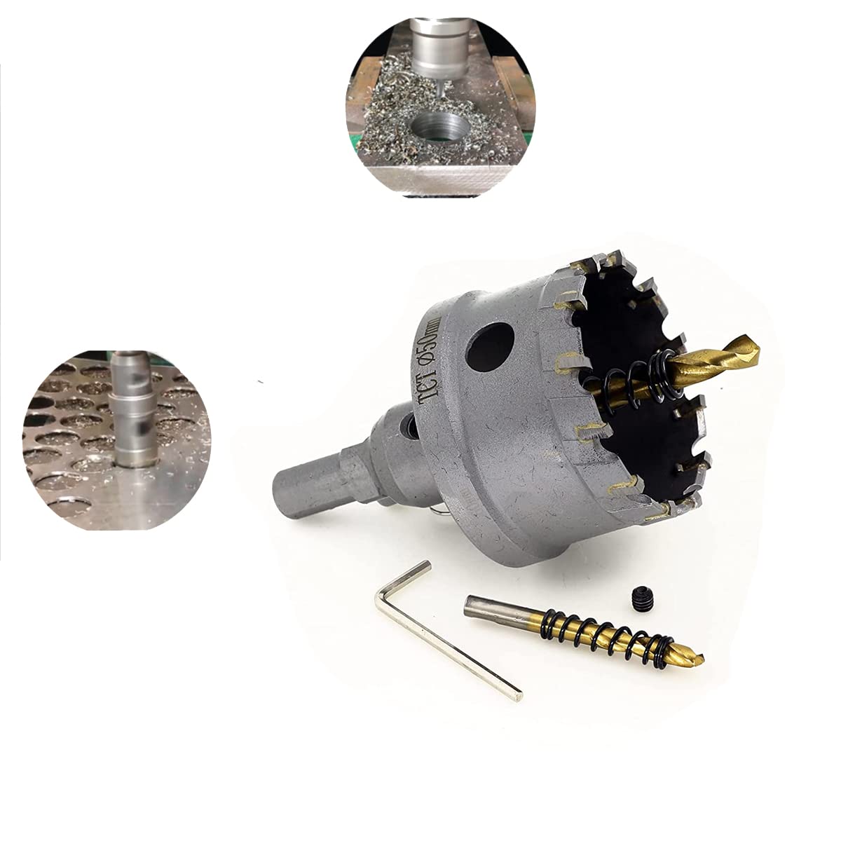 10Pcs Tungsten Carbide Tipped Hole Saw Set D317