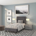Twin Size Tufted Upholstered Platform Bed M680075