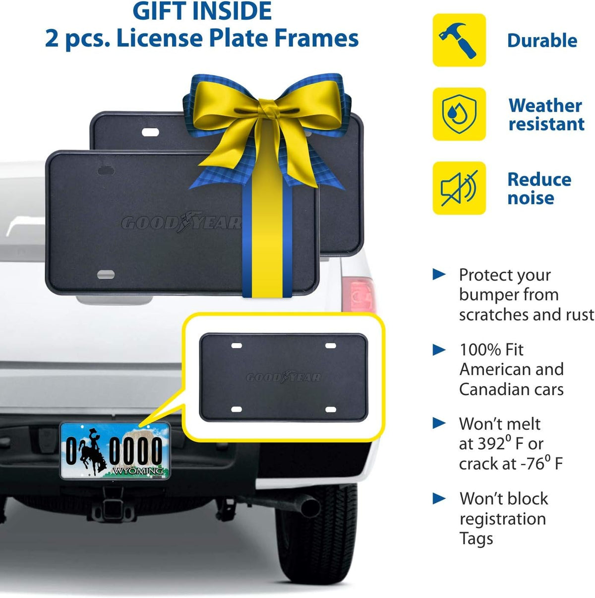 Shatterproof in-Channel Window Deflectors for Chevrolet Silverado/GMC Sierra 1500 2019-2022 Double Cab, 4pcs E48842