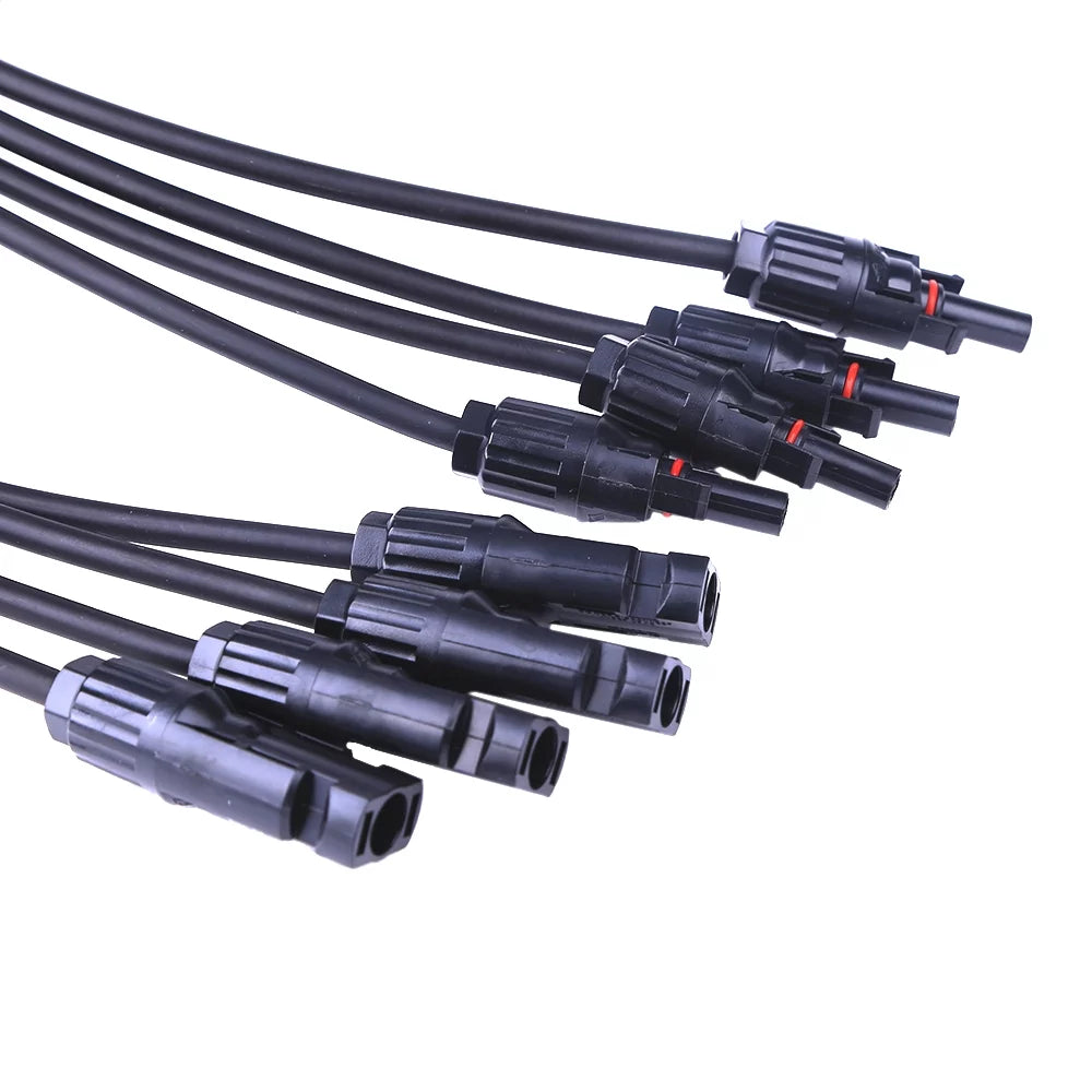 Y Type 1 to 4 MC4 Solar Panel Cable Connectors 30A W37870