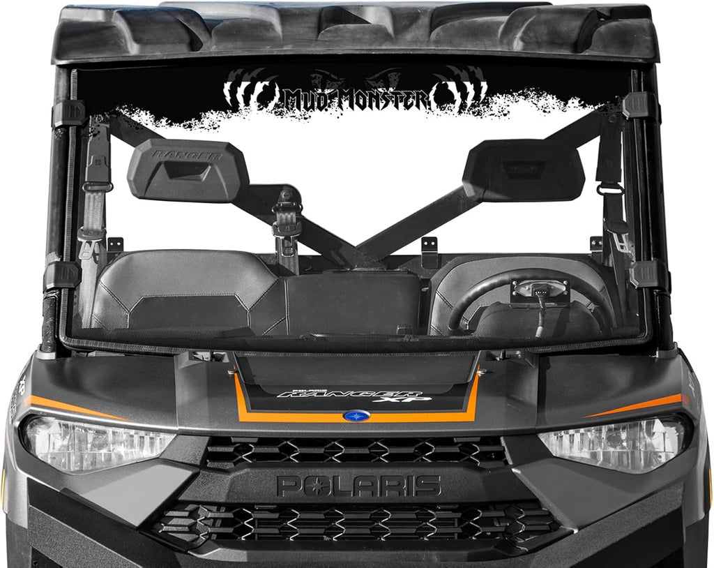 Clear Scratch Resistant Full Windshield for Polaris Ranger XP 1000 / Crew Z10191