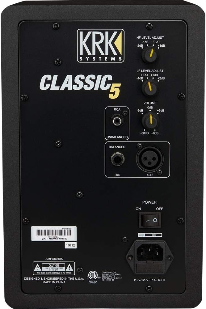 5 Professional Powered Studio Monitor with Speaker Stands, Isolation Foam Pads, Audio Cables and Polishing Cloth S42728