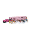 Pink Die Cast Pick Up with Fifth Wheel Q864133