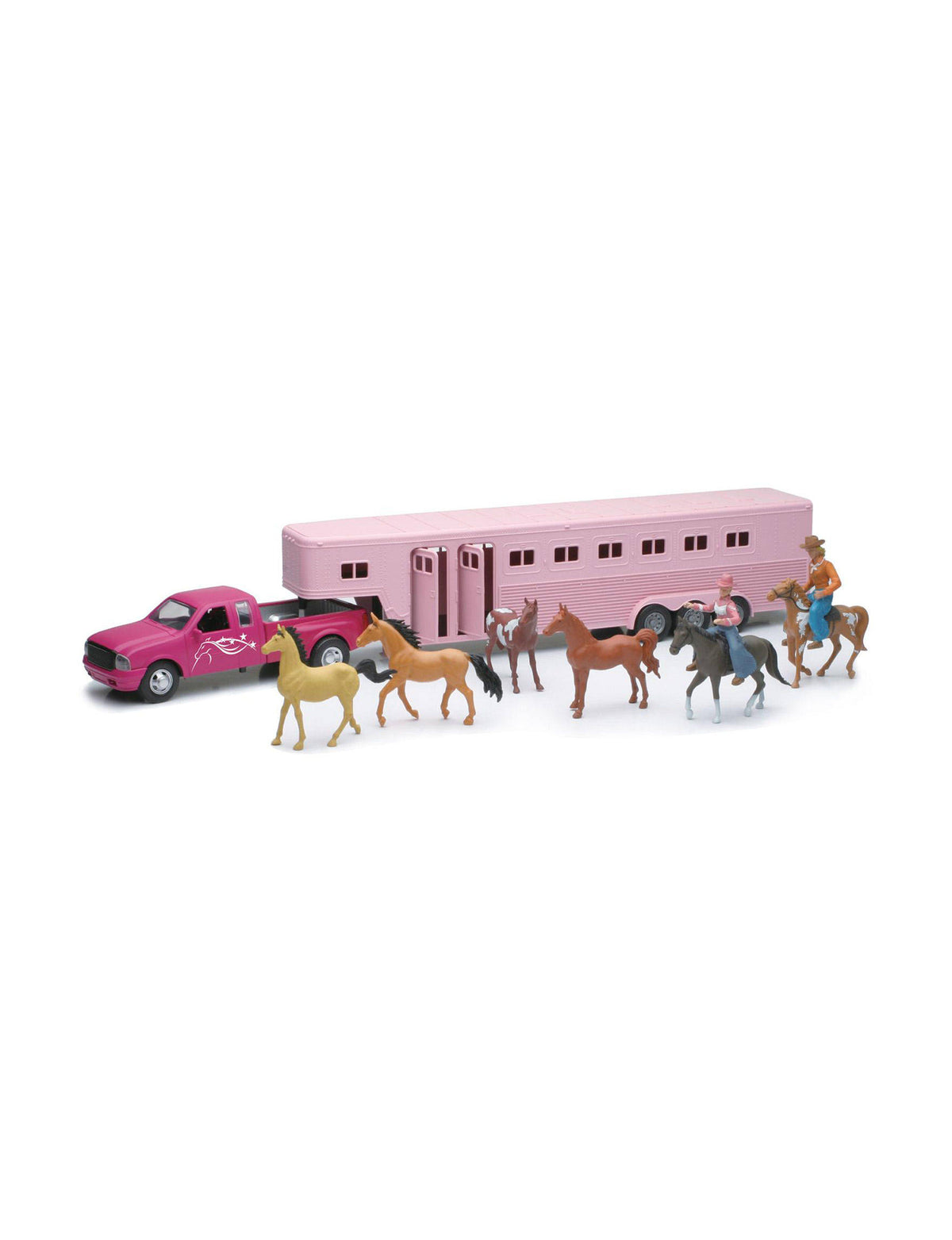 Pink Die Cast Pick Up with Fifth Wheel Q864133