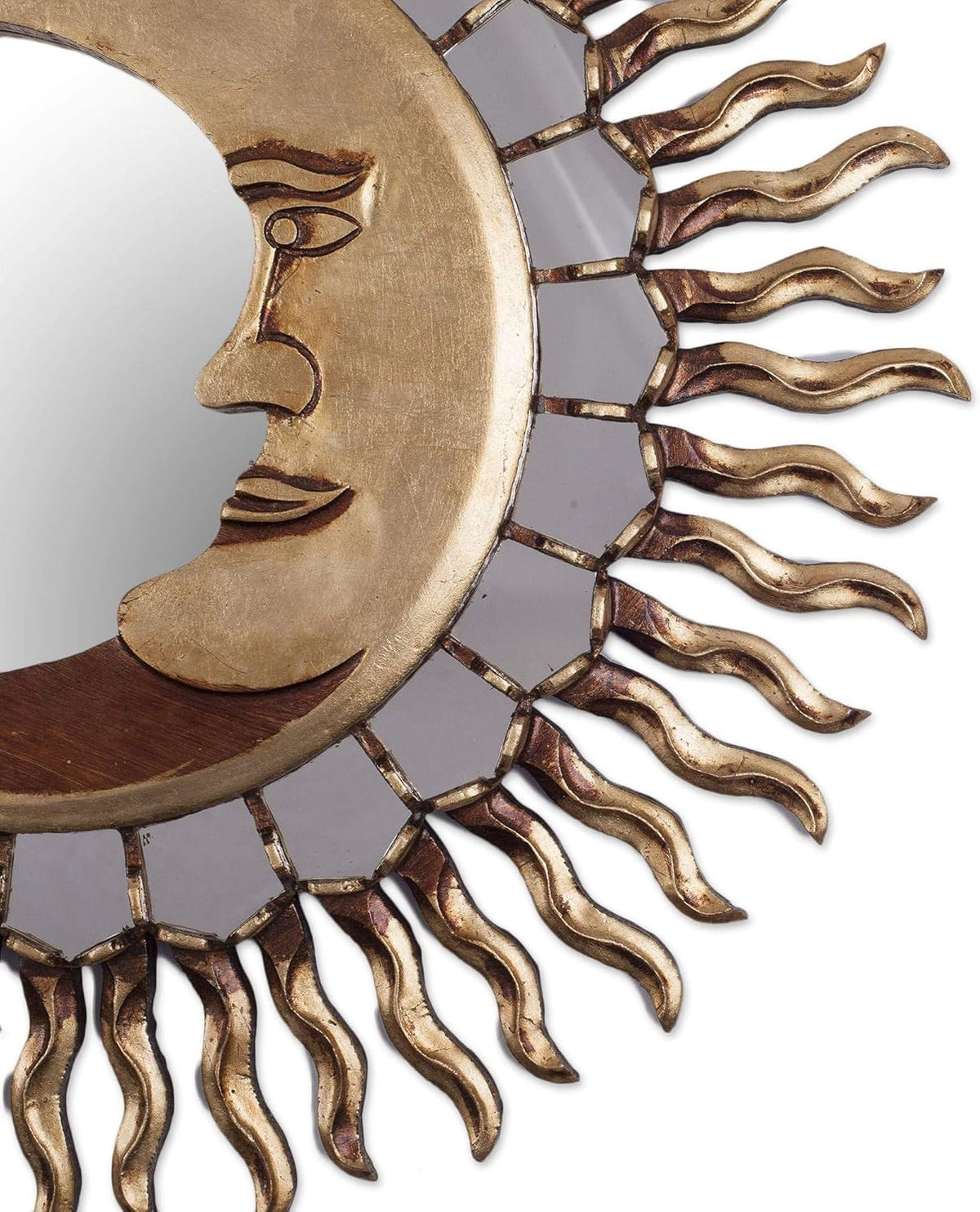 Bronze Leaf Wall Mounted Mirror O9143