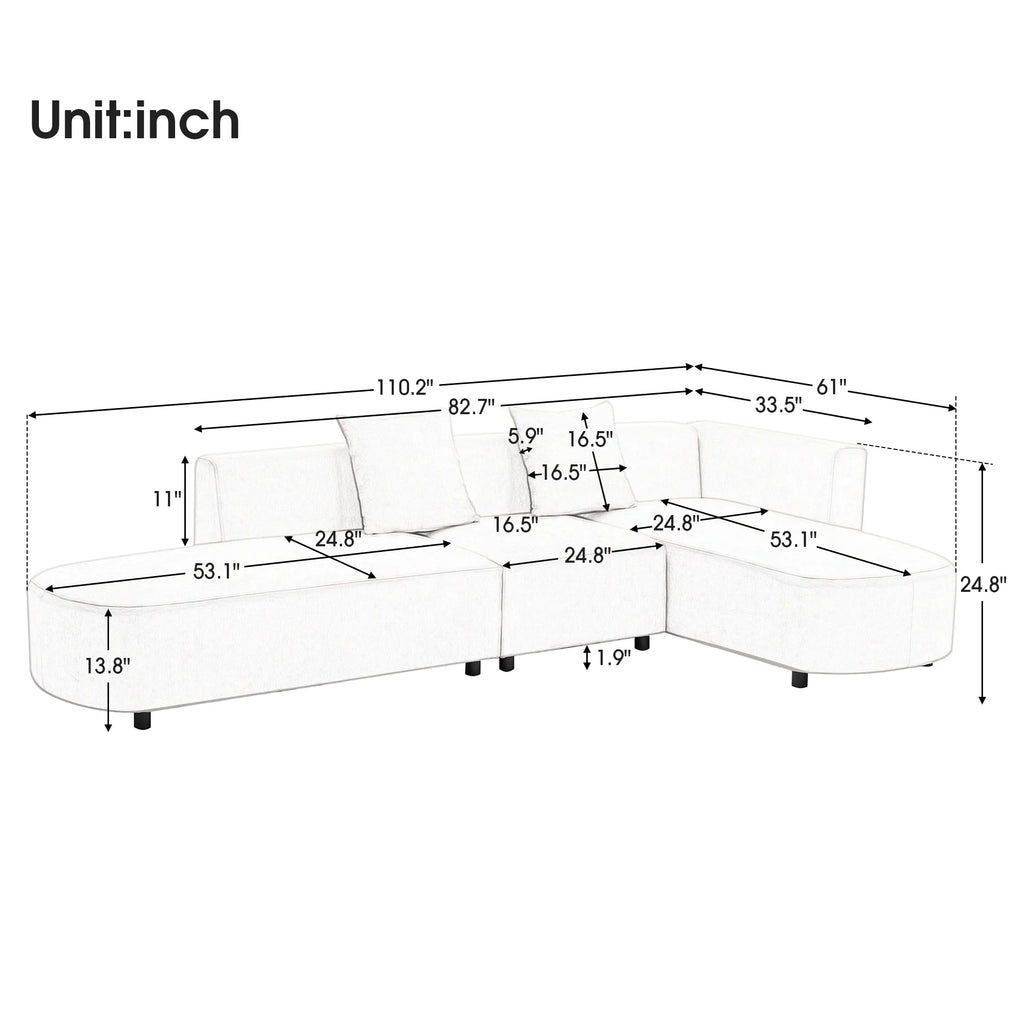 Luxury Modern Style Living Room Sofa K1173