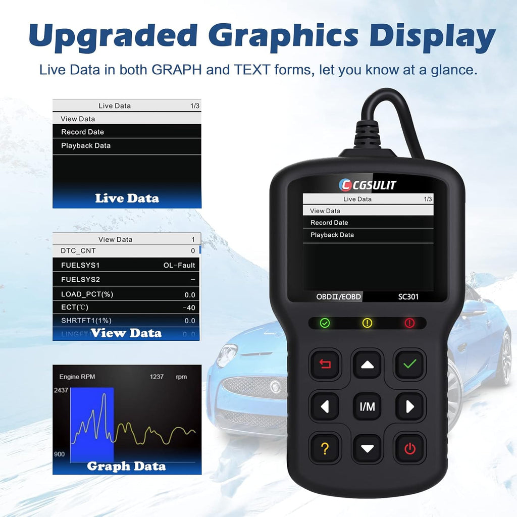 OBD2 Scanner Check Engine Light Diagnostic Scan Tool Black Pack of 2 L1894