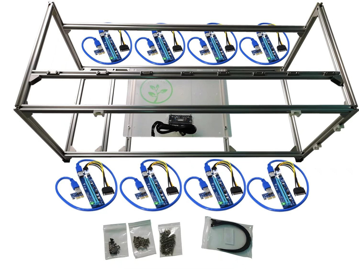 8 PCIe Mining Rig Frame Open Case G823