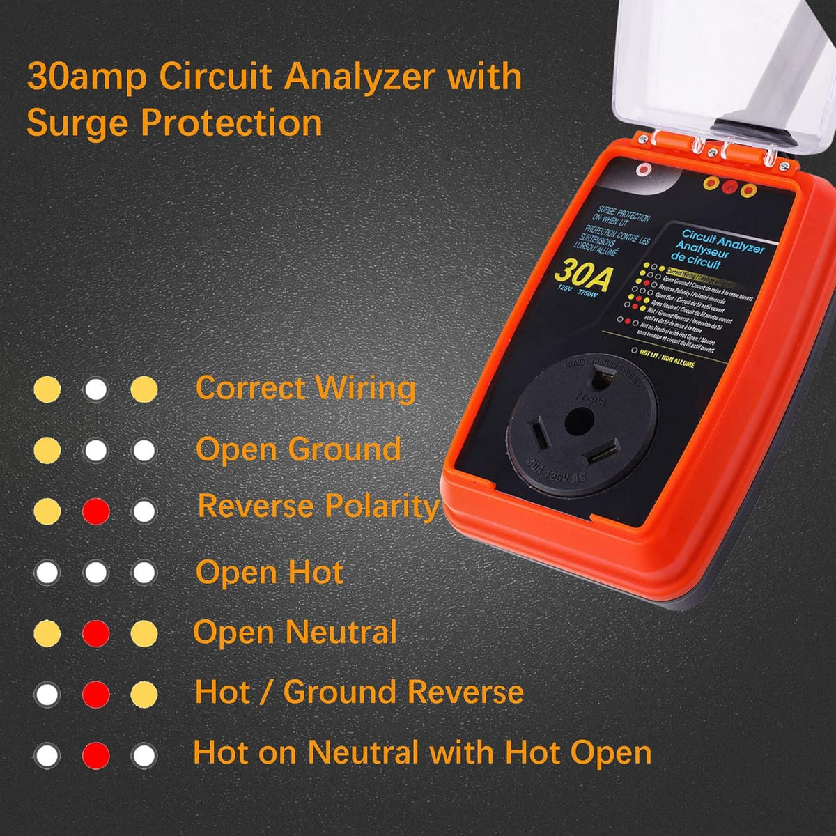 30 Amp Surge Protector with Waterproof Cover W683452