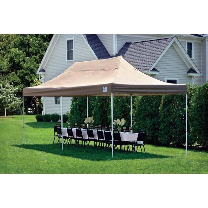 Red 10' x 20' Straight Leg Pop-Up Canopy L2396