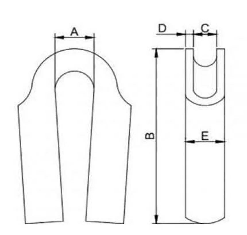 316 Stainless Steel Wire Rope Tube Thimble (14mm, 100-Pack) O74786