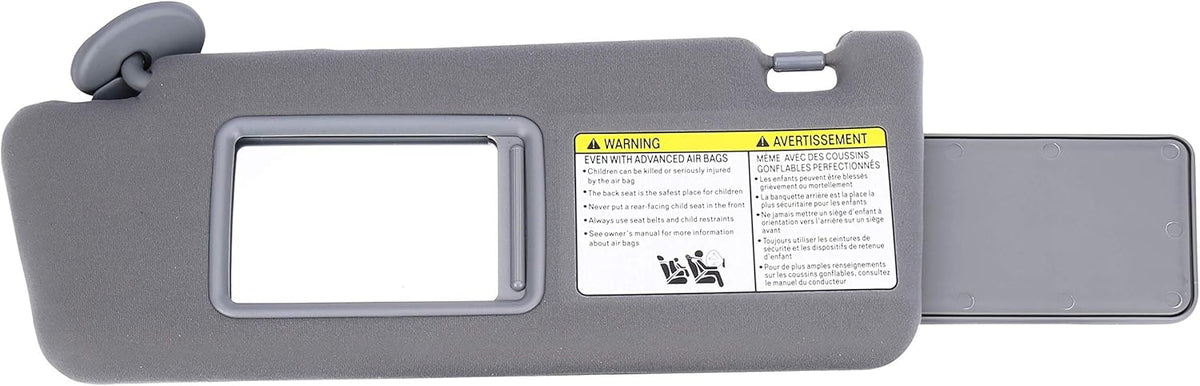 Left Driver Side Sun Visor Gray Without Light Pack of 2 V75588