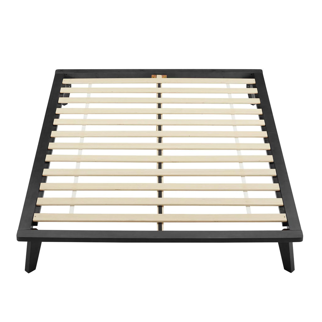 Black 8.5 Inch Wood Platform Bed with Storage C488