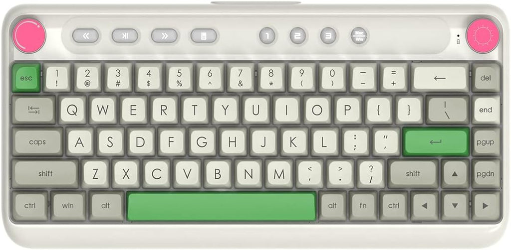 80% 87 Keys Compact Mechanical Keyboard with Brown Switch RGB Backlight M1123