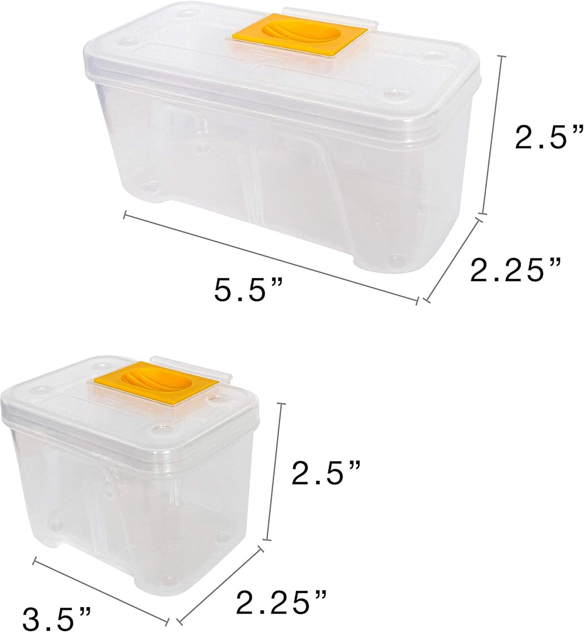 Hardware Case Tackle Box with Removable Compartment Organizer, Pack of 2 P687750