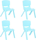 Lime Green 4 Pack Stackable Plastic Kids Learning Chairs X3121