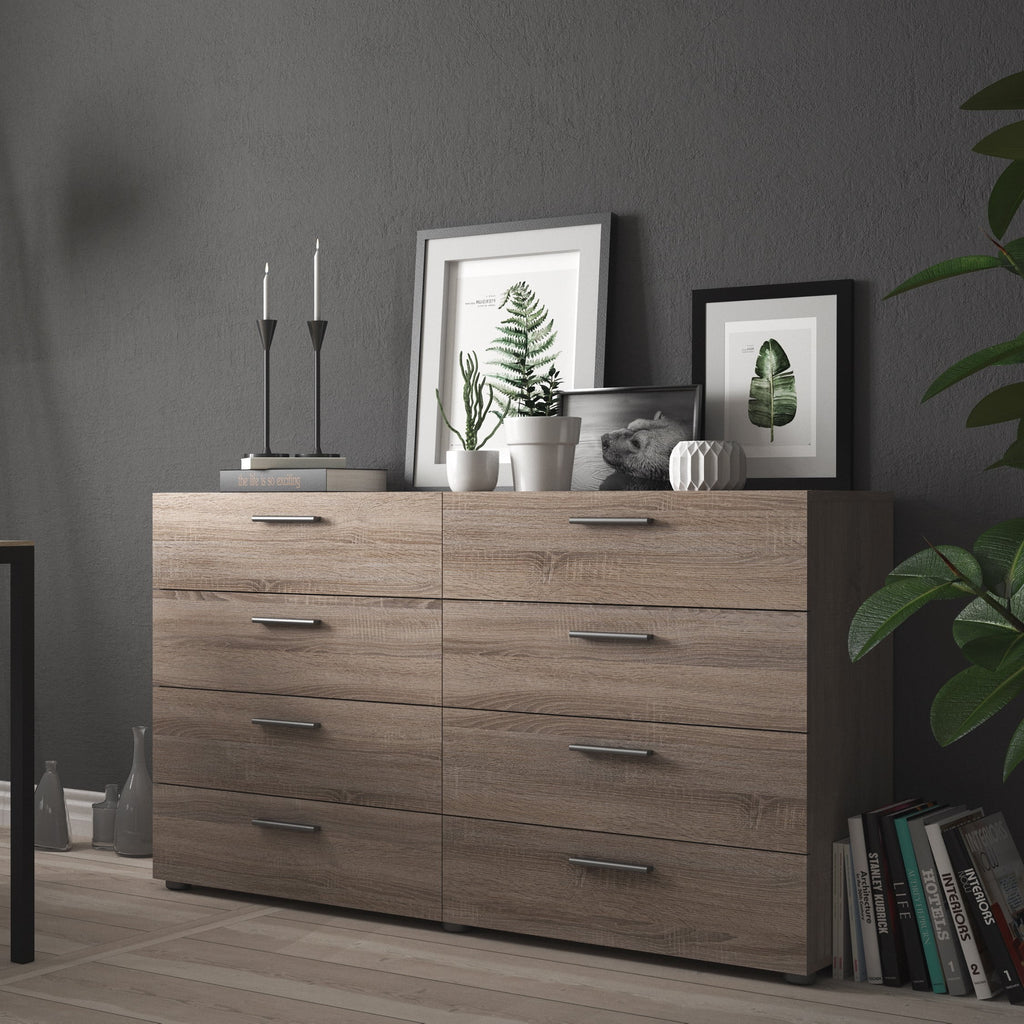 White 8 Drawer Double Dresser Z566807