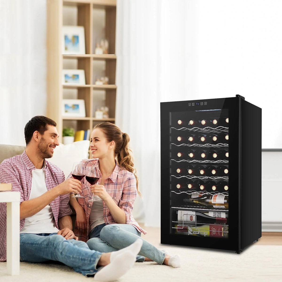34 Bottle Compressor Wine Fridge, Black P754