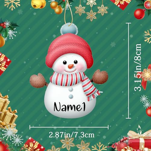 Wooden Christmas Ornament with Name Picture G8681