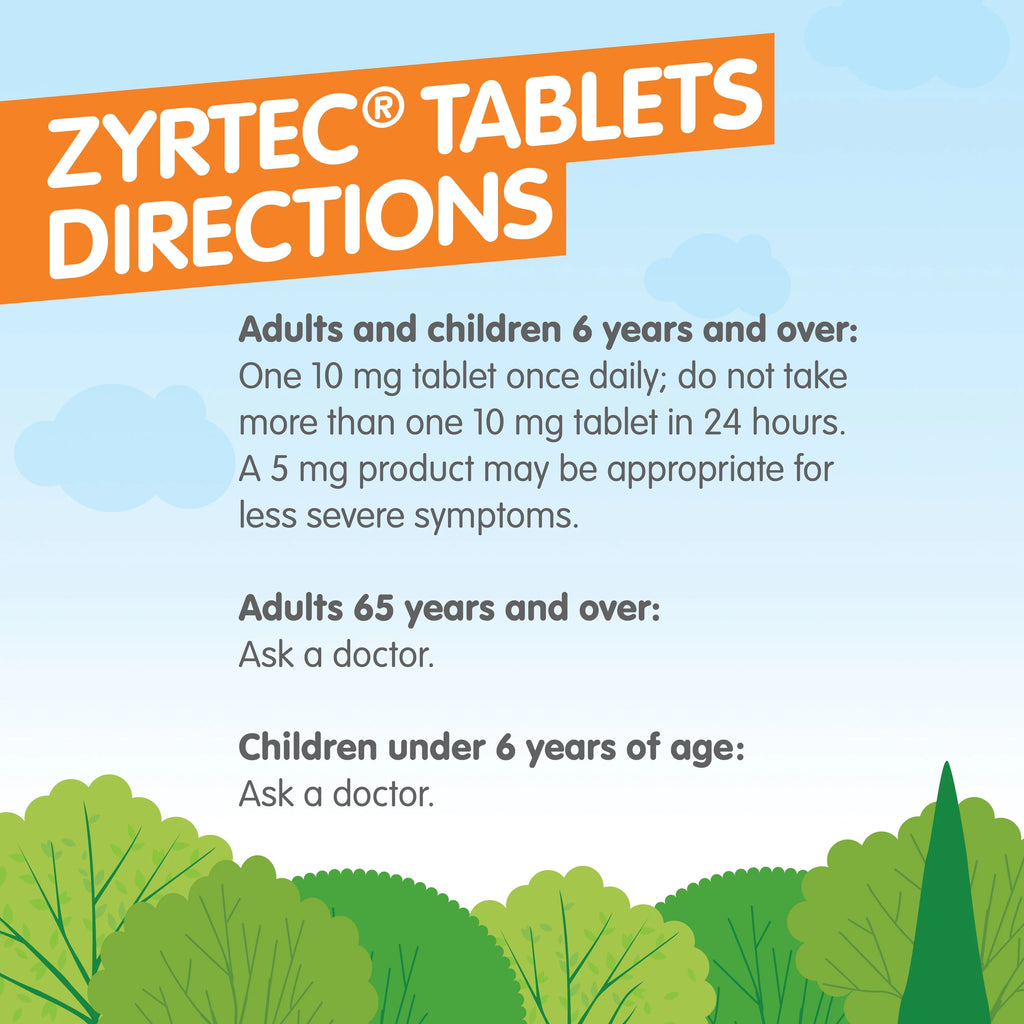 24 Hour Allergy Relief Tablets 10 mg Cetirizine Hci 90 Ct M3664