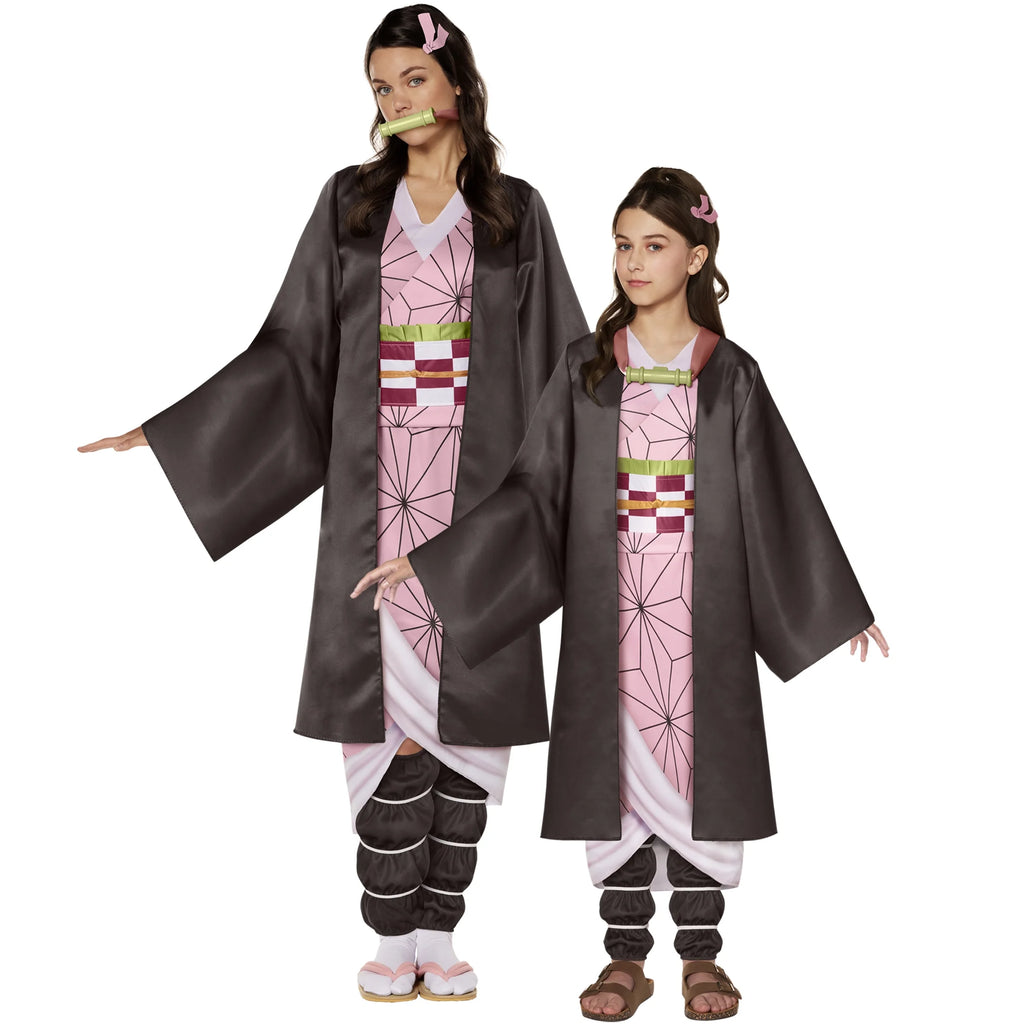Demon Slayer Nezuko Halloween Costume Female Adult Multi-Color I480693