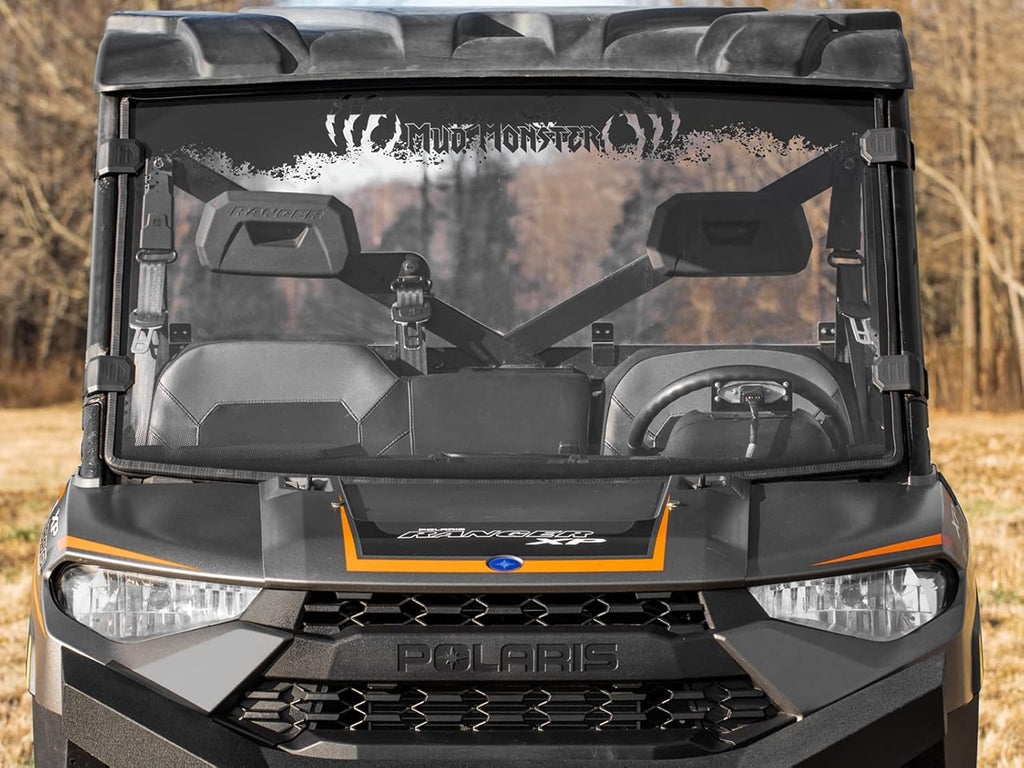 Clear Scratch Resistant Full Windshield for Polaris Ranger XP 1000 / Crew Z10191