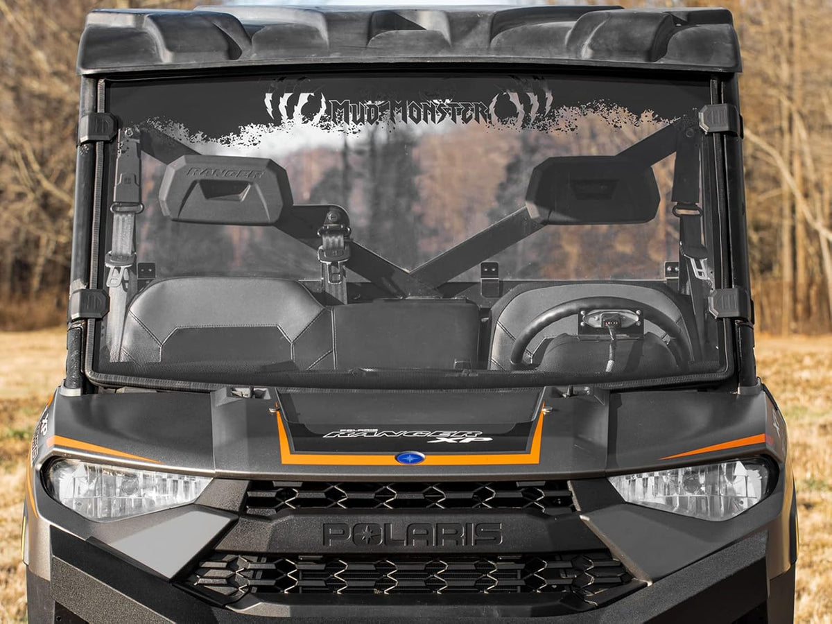 Clear Scratch Resistant Full Windshield for Polaris Ranger XP 1000 / Crew Z10191