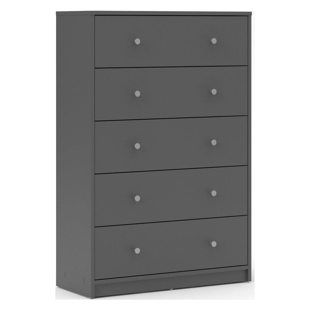 5 Drawer Chest Grey O44566
