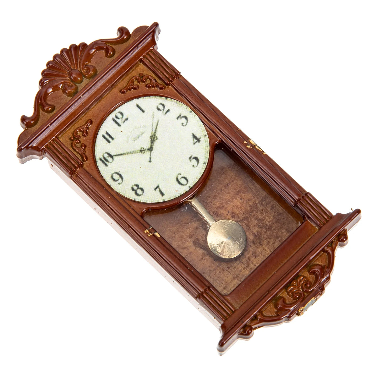 Metal Dollhouse Hanging Clock Toy Doll Furniture J2278