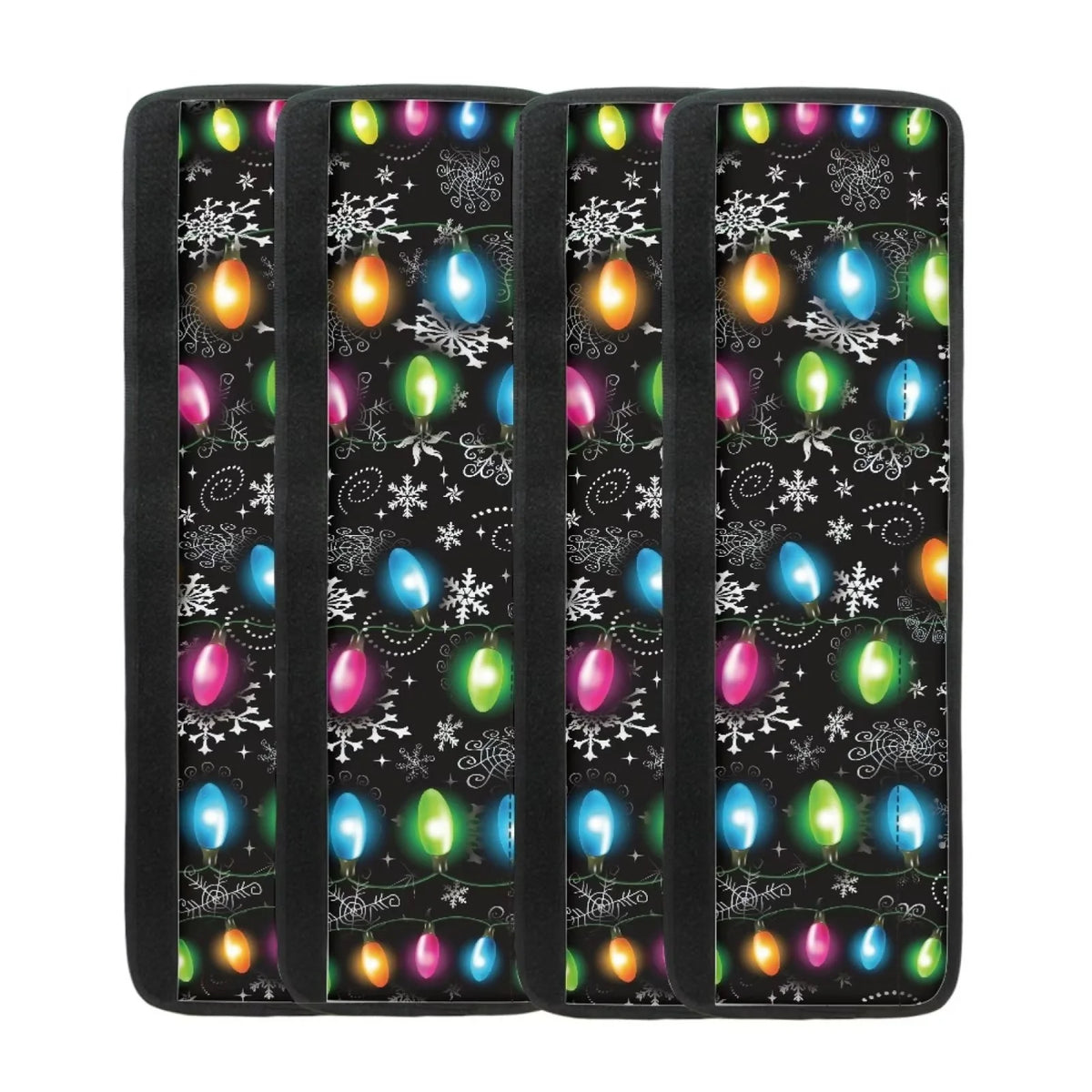 Refrigerator Door Handle Cover 4 Pieces Christmas Snowflake L6237