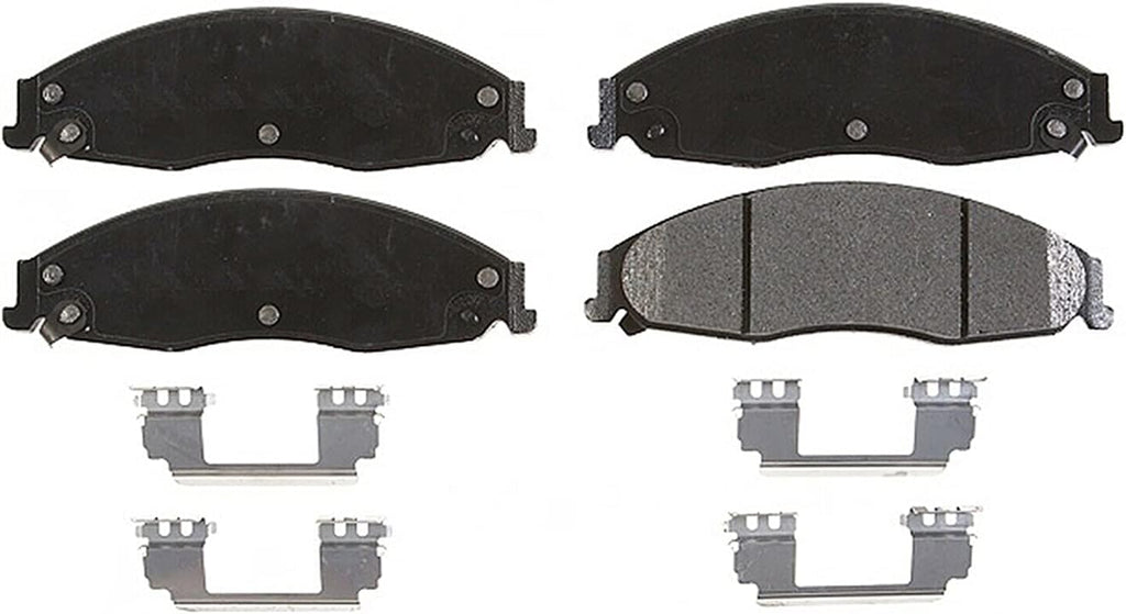 Front and Rear Ceramic Brake Pads 4pc Set Q407875